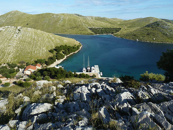 Azure blue Croatian waters